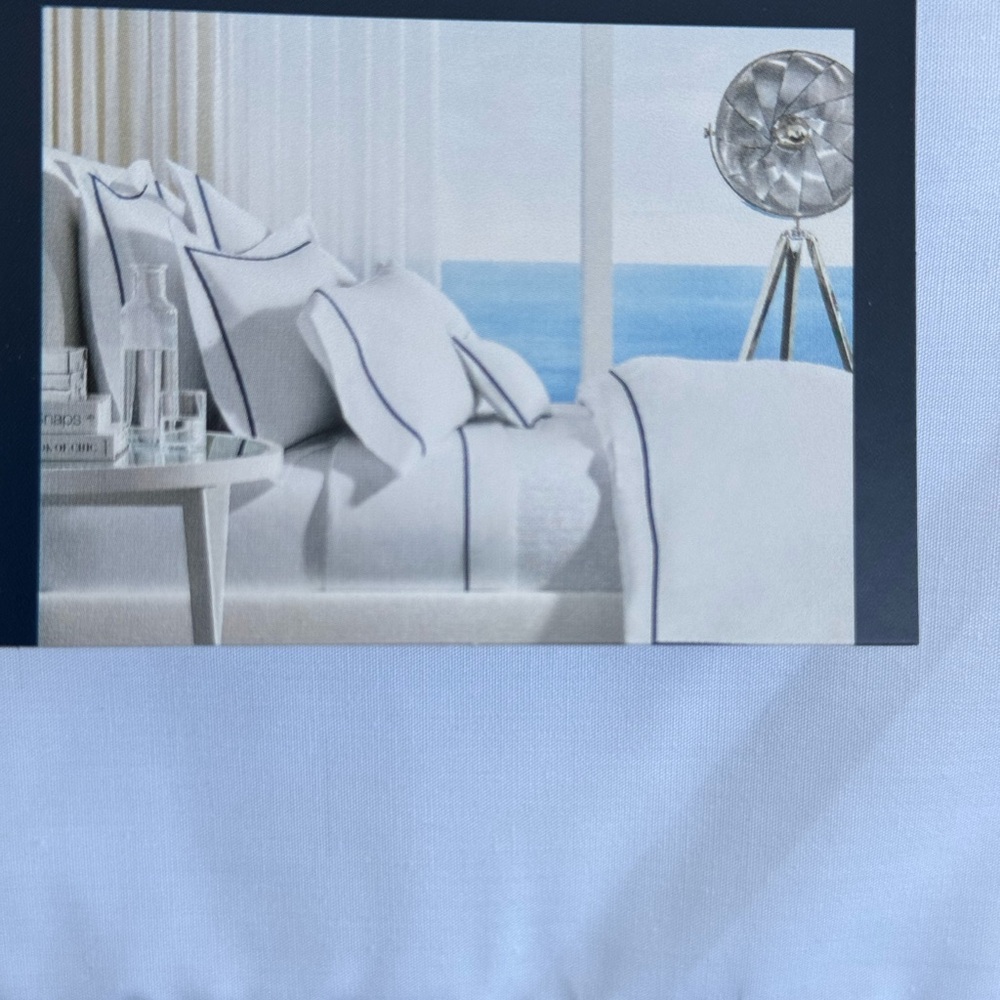 Ralph Lauren Palmer Percale King Flat Sheet White Organic Cotton 464TC NWT - Picture 4 of 8